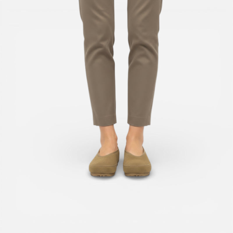 Mocassin En Daim Marron Femme