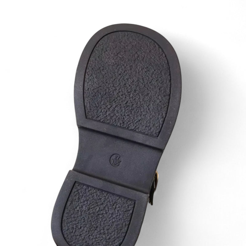 Mocassin Ouvert Marron Fillette