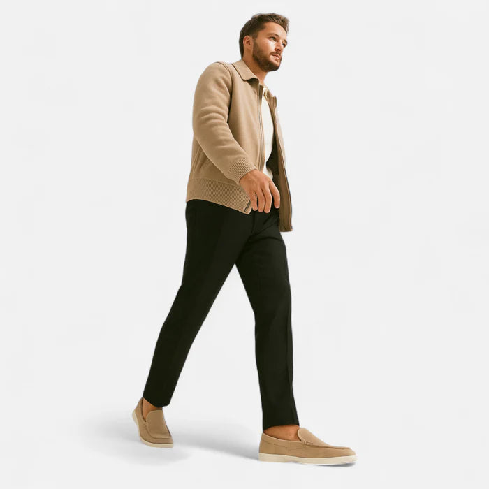 Mocassin Homme Daim Beige