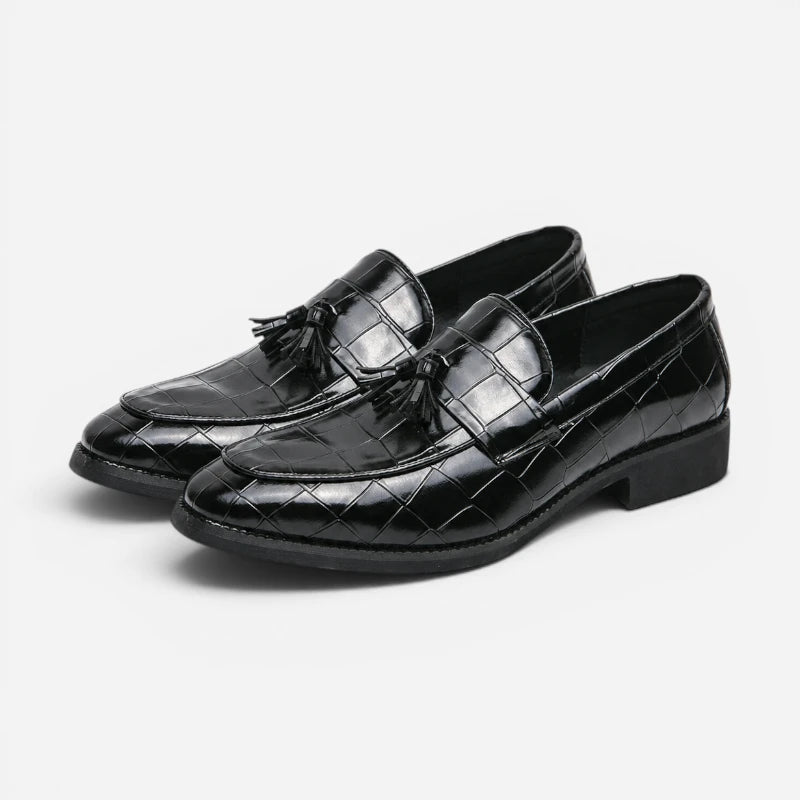 Mocassin Croco À Glands
