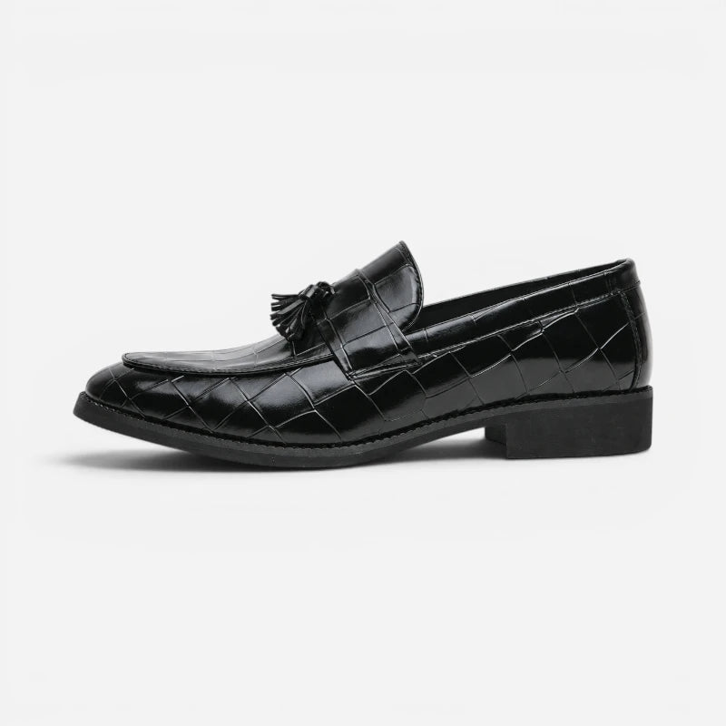 Mocassin Croco À Glands