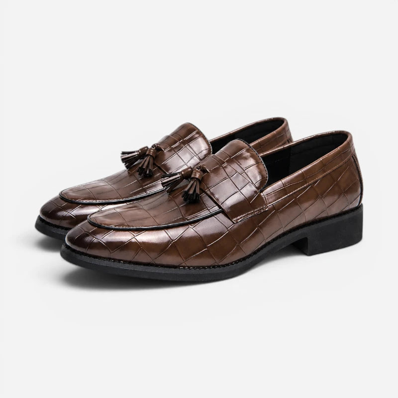 Mocassin À Gland Marron