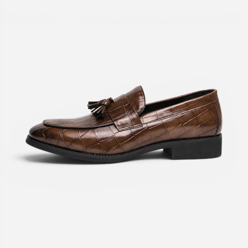 Mocassin À Gland Marron