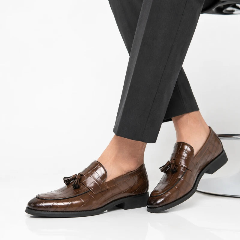 Mocassin À Gland Marron