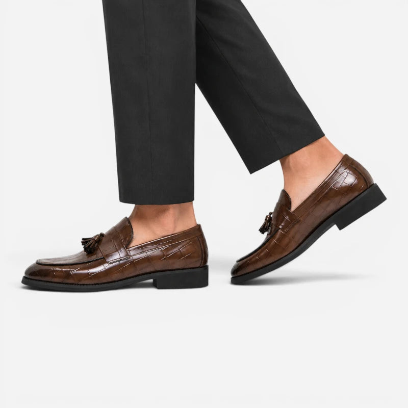 Mocassin À Gland Marron