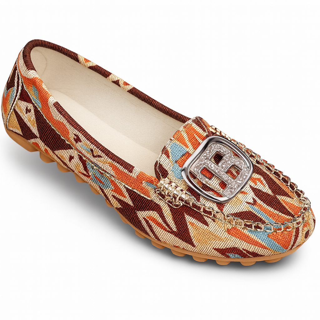 Mocassin Femme Multicolore