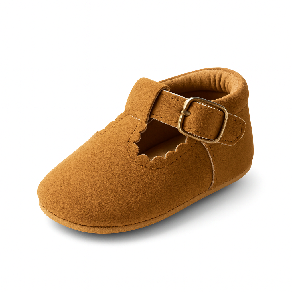Mocassin Daim Camel Bébé