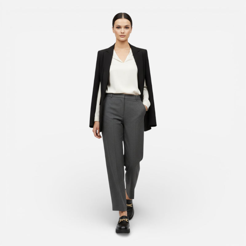 Mocassin Plateforme Femme Noir Chainnette Dorée