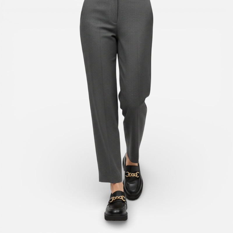 Mocassin Plateforme Femme Noir Chainnette Dorée