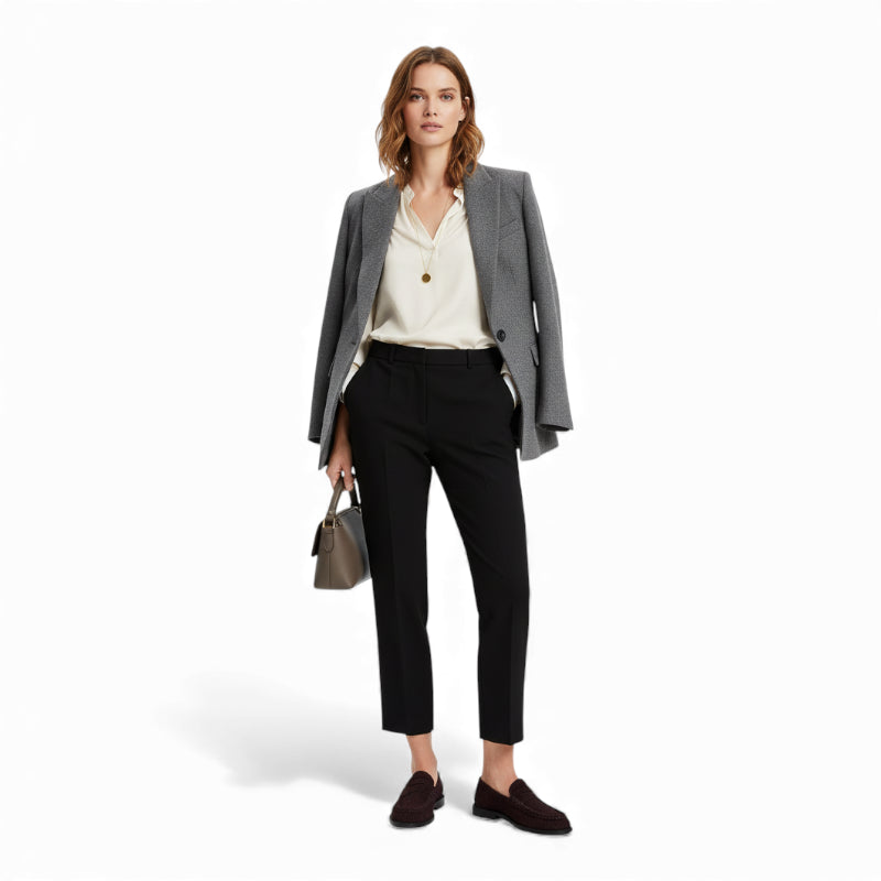 Mocassin Cuir Premium Noir Femme