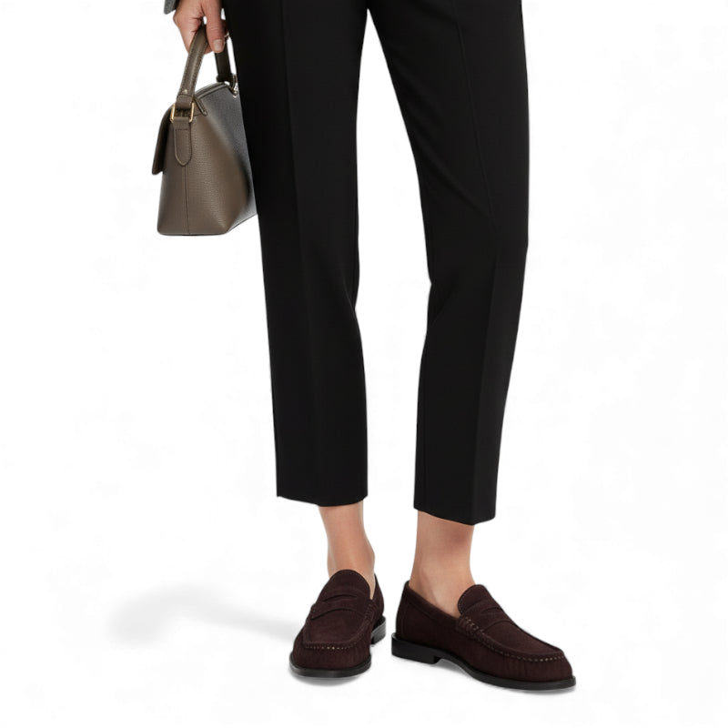 Mocassin Bordeaux Femme Daim