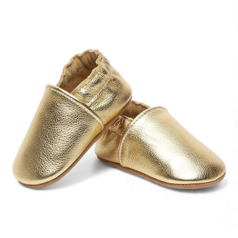 Mocassin Bébé Doré