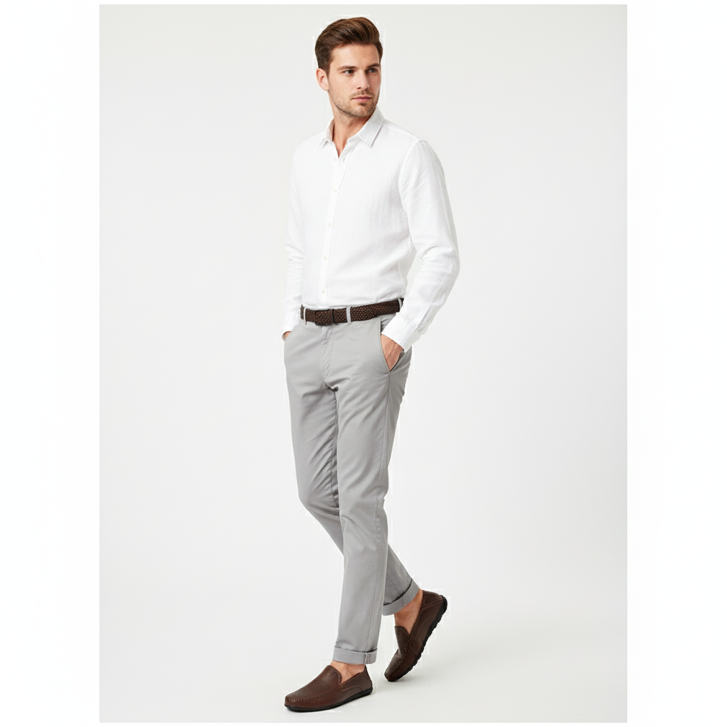 Mocassin En Cuir Marron Foncé Vernis Pour Homme