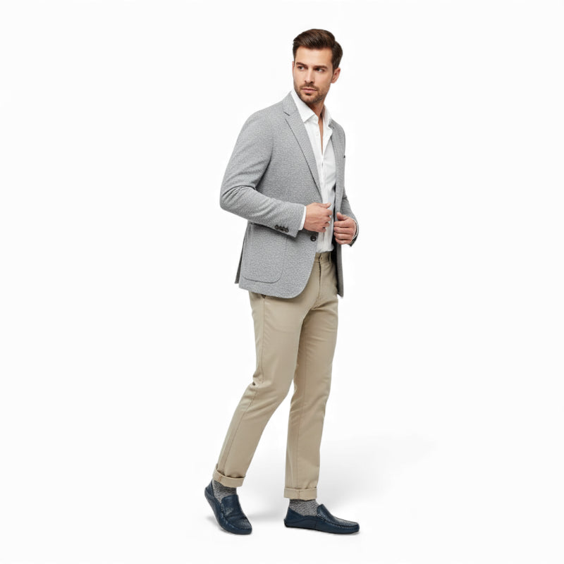 Mocassin Bleu Marine Homme Cuir