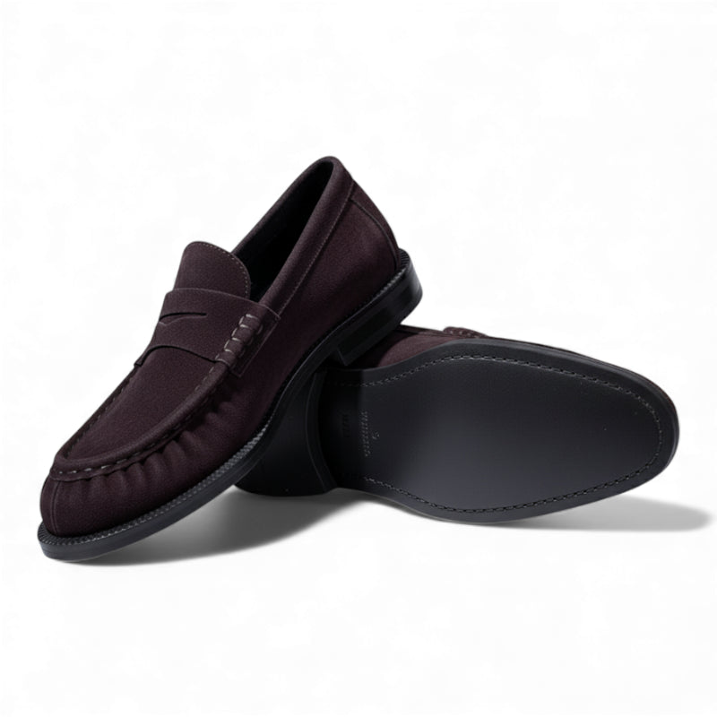 Mocassin Bordeaux Femme Daim
