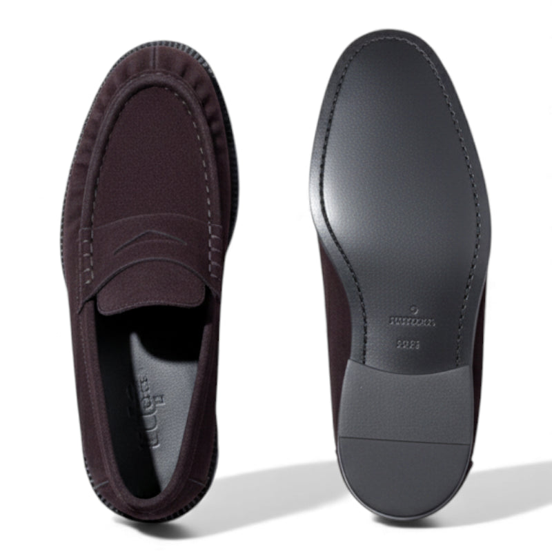 Mocassin Bordeaux Femme Daim