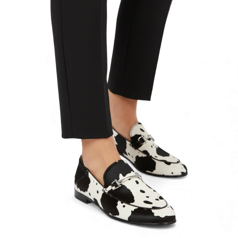 Mocassin Femme Cow Print
