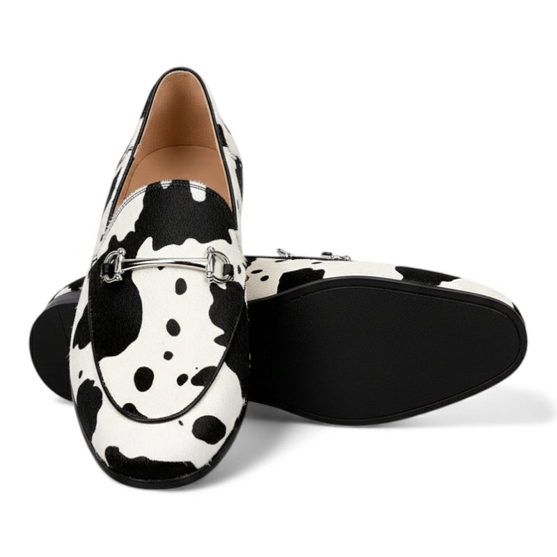 Mocassin Femme Cow Print