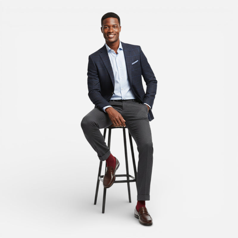 Mocassin Homme Cuir Marron Vernis à Talon