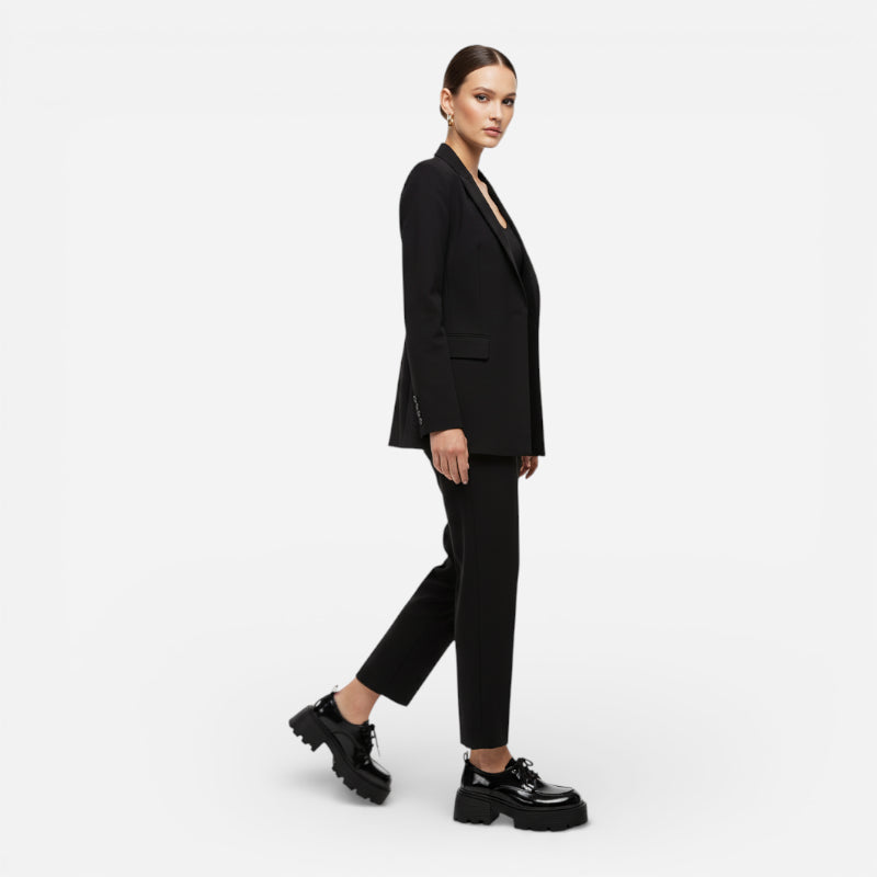 Mocassin Plateforme Cuir Vernis Femme