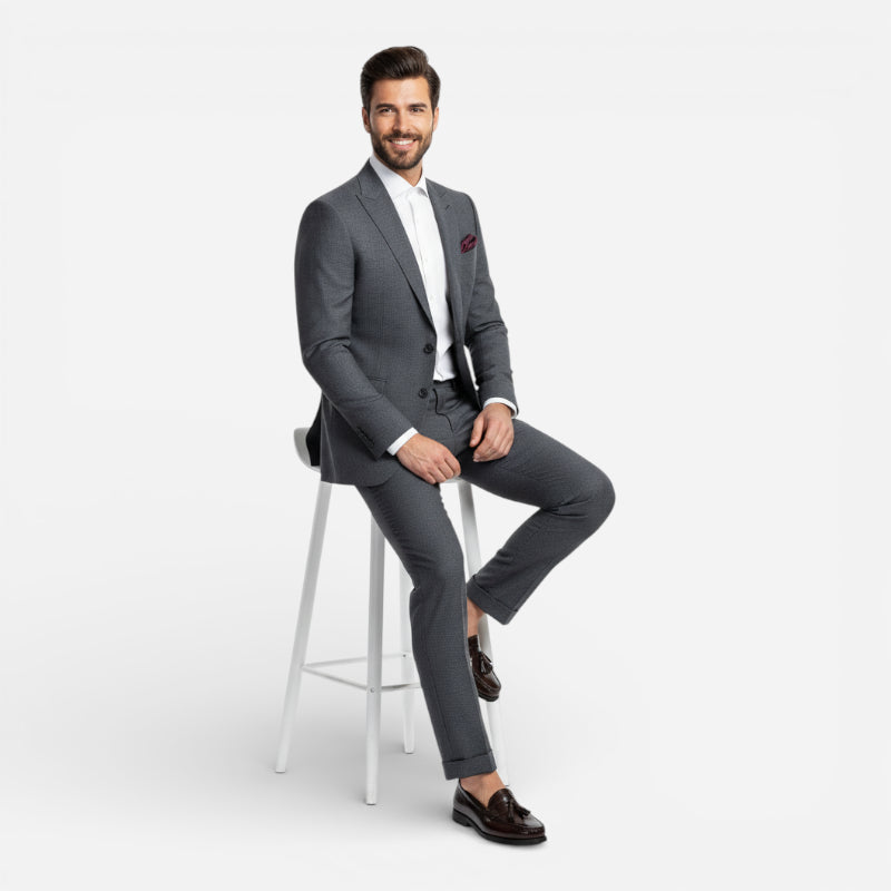 Mocassin En Cuir Vernis Marron Foncé Pour Homme à Gland