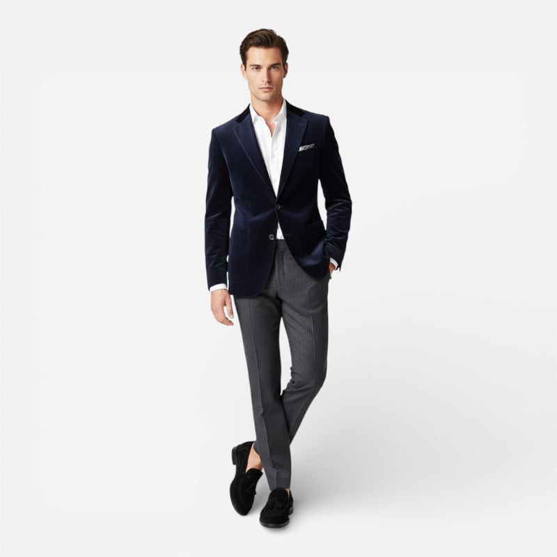 Mocassin Daim Noir Gland Talon Pour Homme