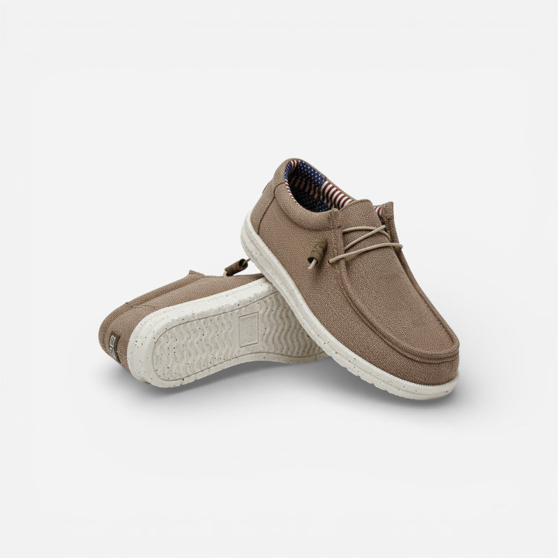 Mocassin Compensé à Lacet Tendance Homme