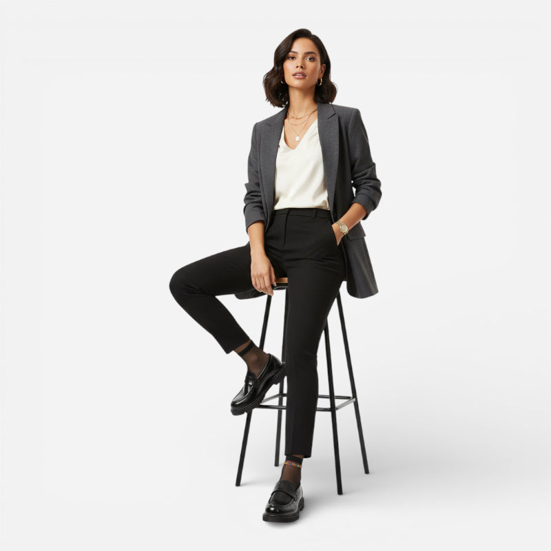 Mocassin Compensé En Cuir Vernis Femme Chic