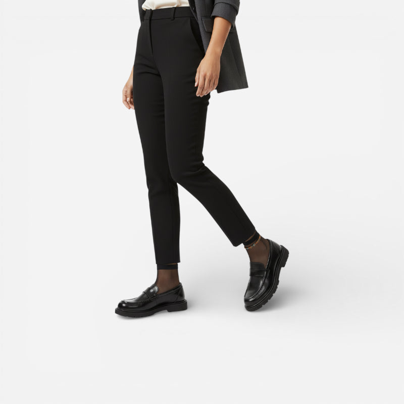 Mocassin Compensé En Cuir Vernis Femme Chic