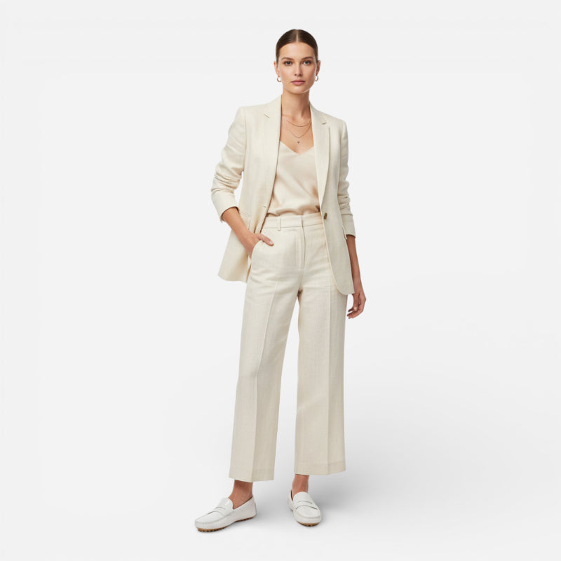 Mocassin En Cuir Vernis Blanc Pour Femme