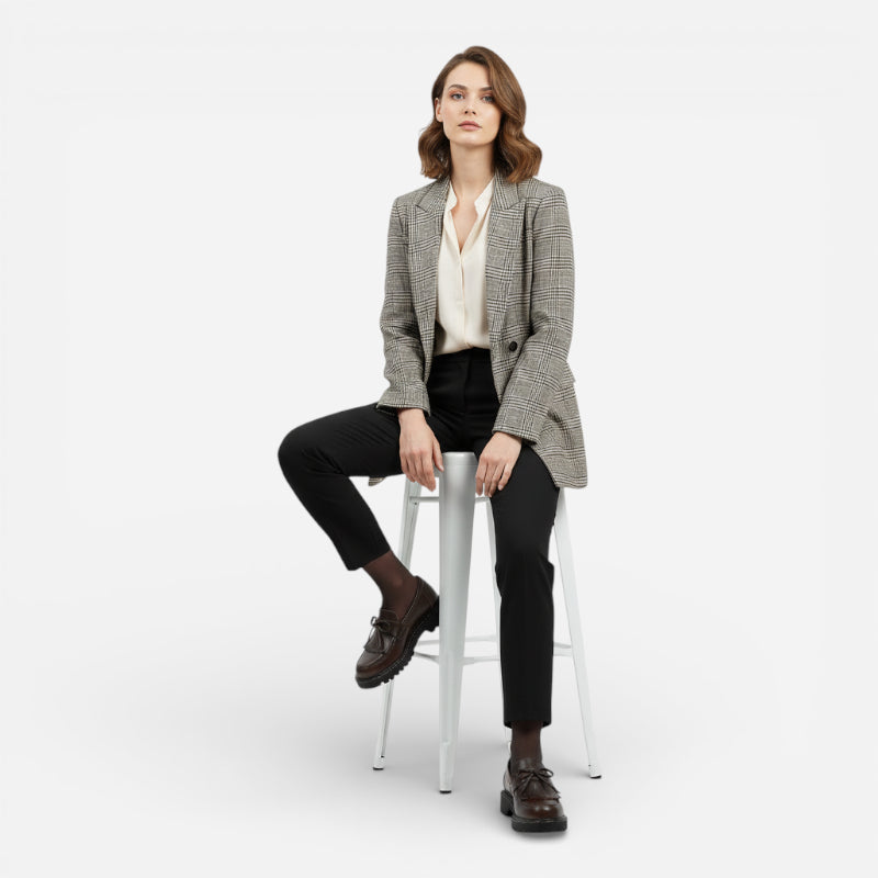 Mocassin En Cuir Marron Foncé Frange Et Lacets Noeud Papillon Femme