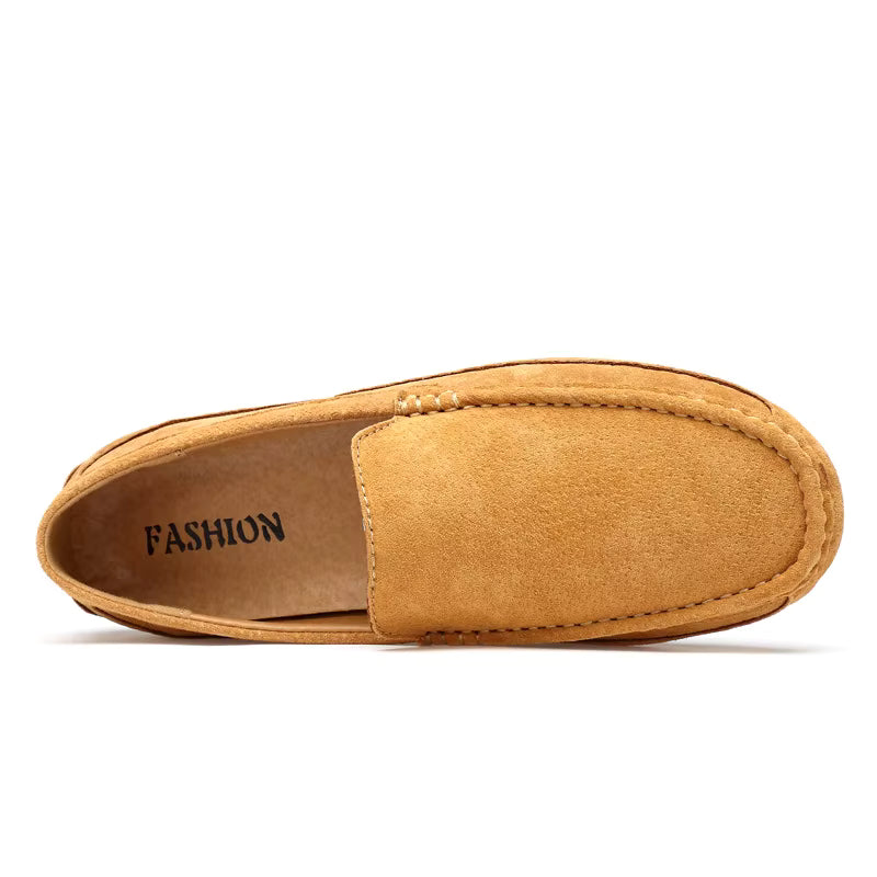 Mocassin Daim Camel Homme Chic