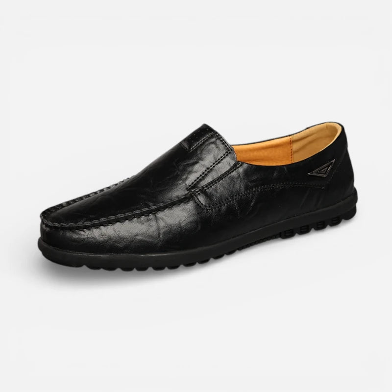 Mocassin Homme Noir Cuir