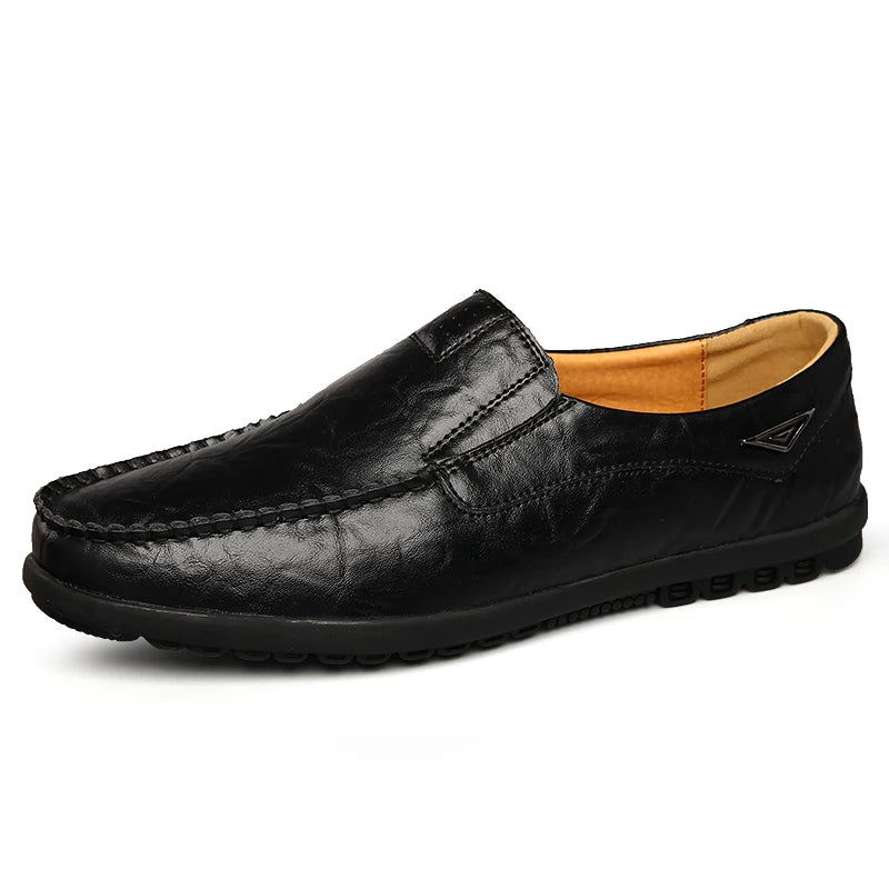 Mocassin Homme Noir Cuir
