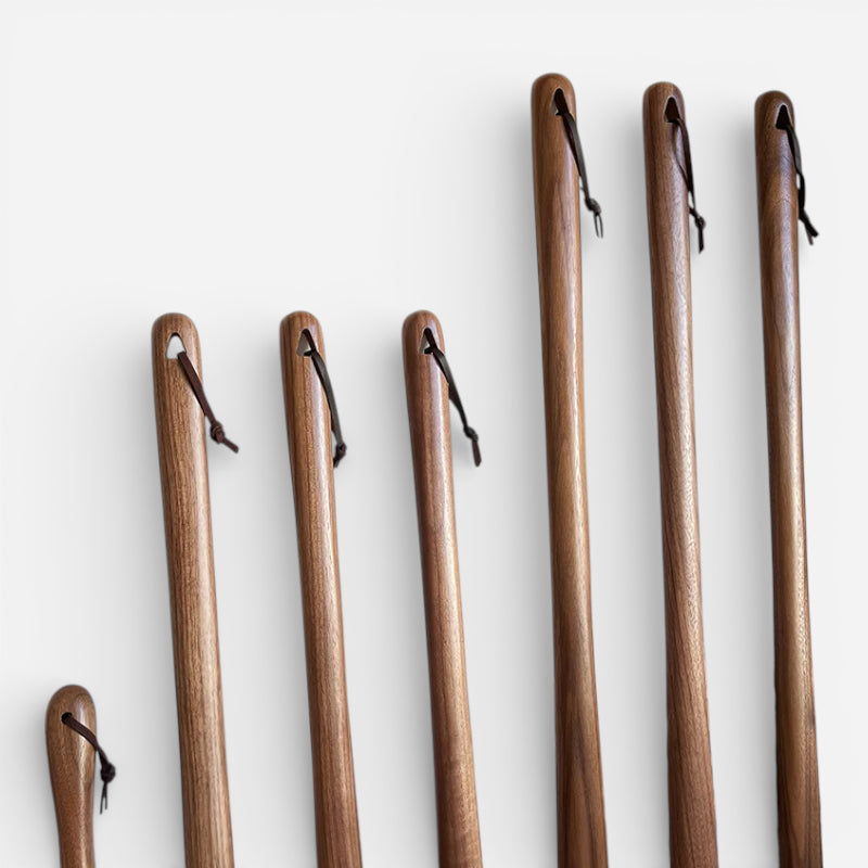 Chausse-pied en bois premium – Confort du talon & formats multiples