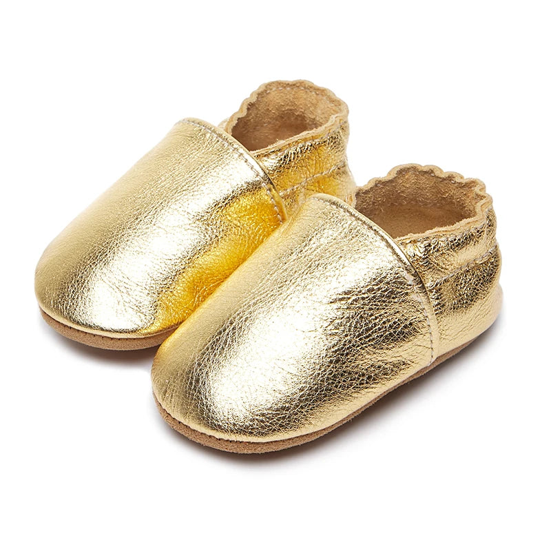 Mocassin Bébé Doré
