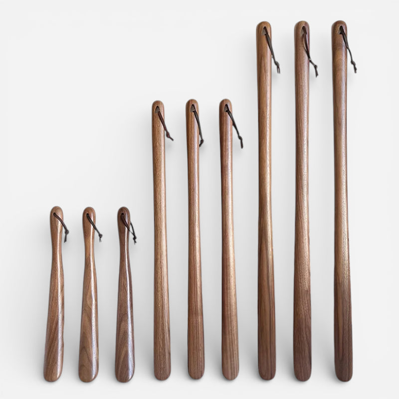 Chausse-pied en bois premium – Confort du talon & formats multiples