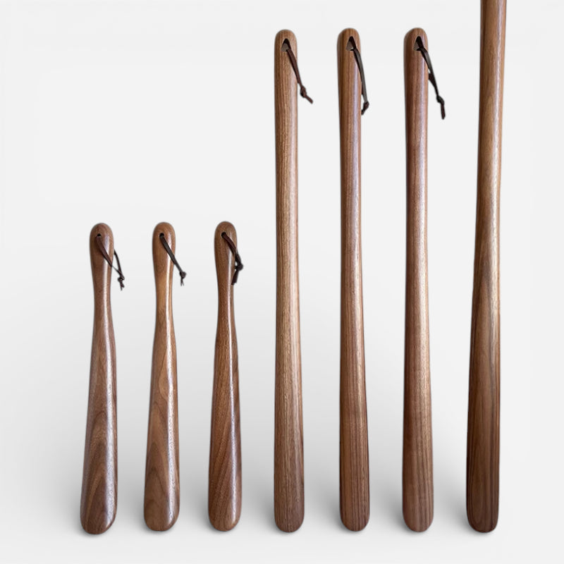 Chausse-pied en bois premium – Confort du talon & formats multiples