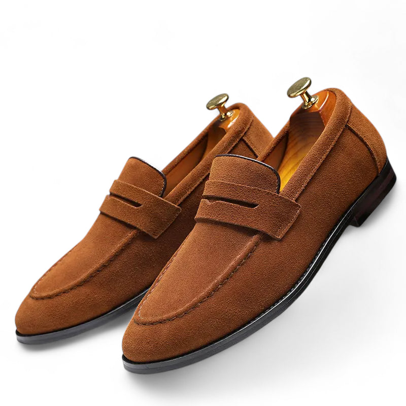 Mocassin Daim Homme Marron