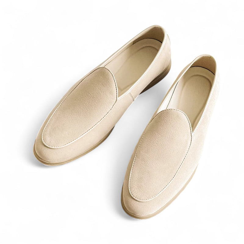 Mocassin En Daim Beige Homme