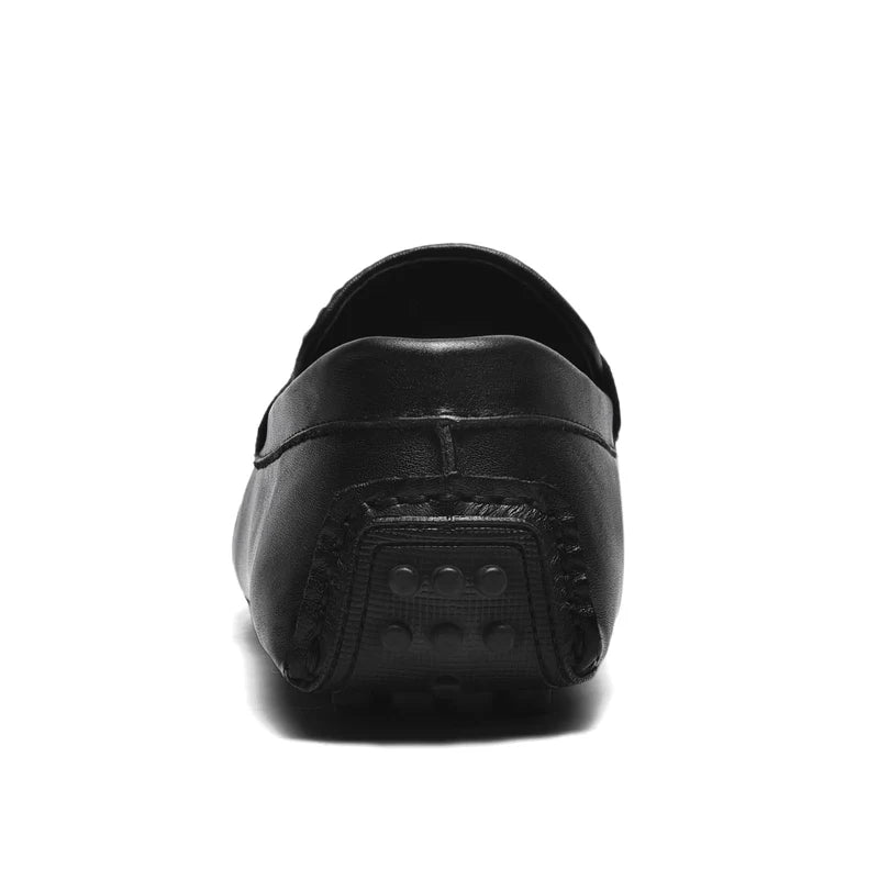 Mocassin En Cuir Tressé Mat Pour Homme