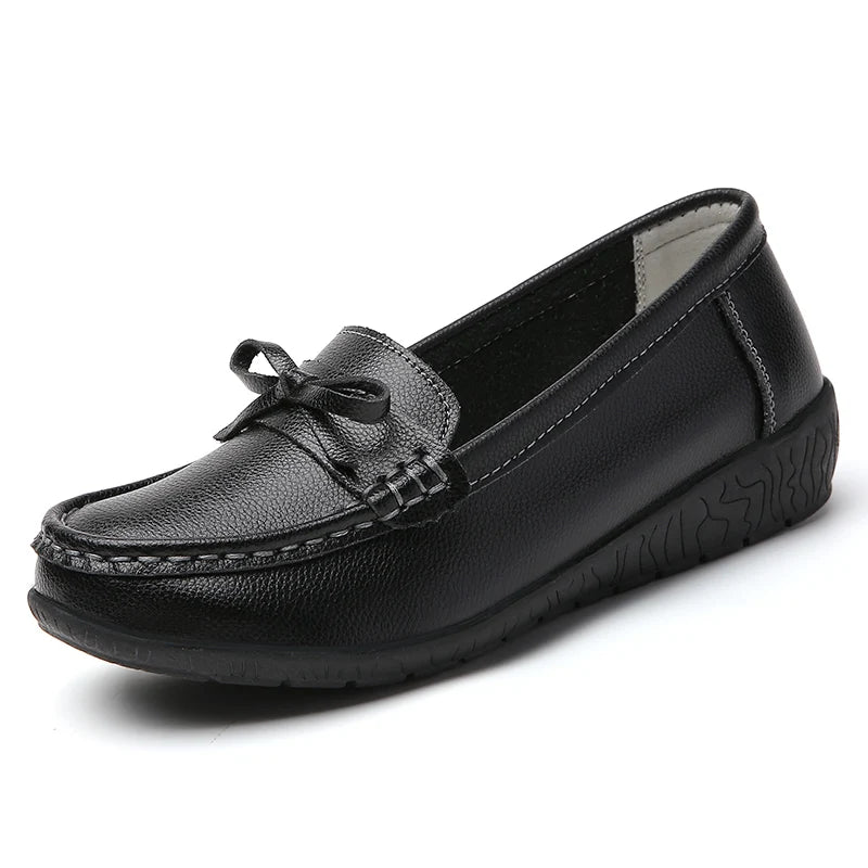 Mocassin Noeud Papillon Noir