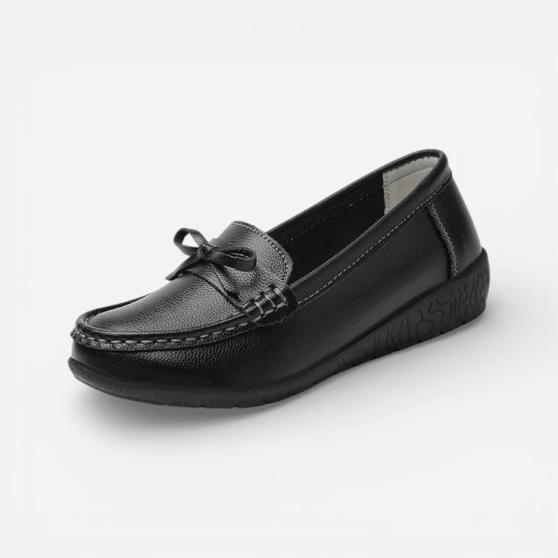 Mocassin Noeud Papillon Noir