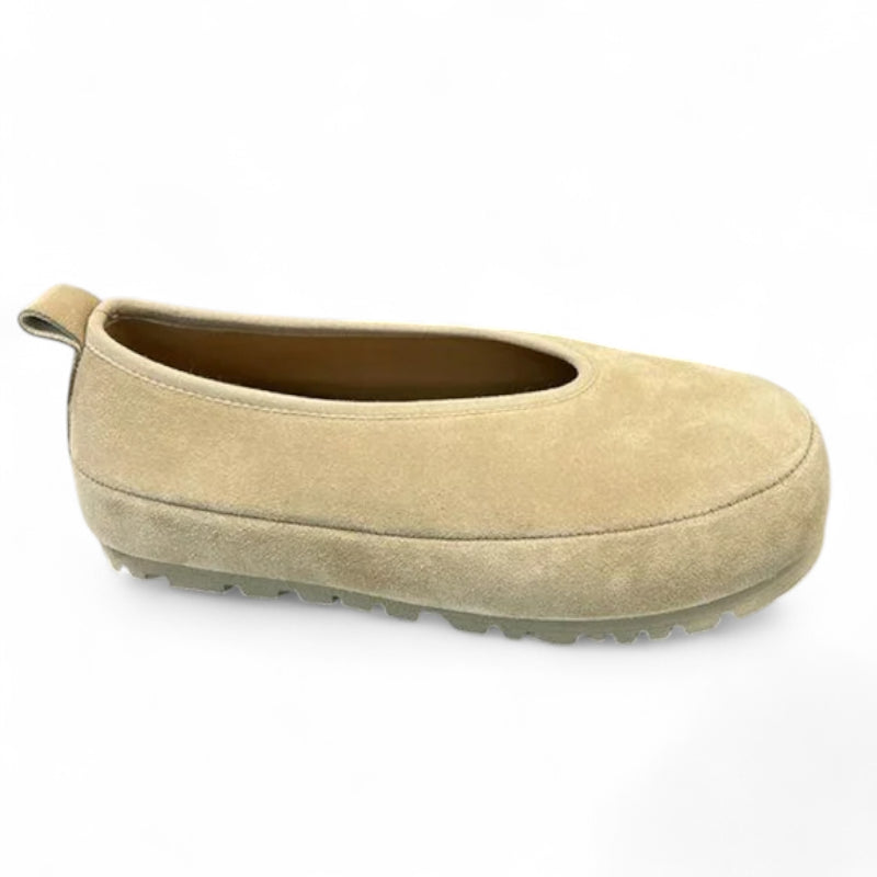 Mocassin Daim Beige Femme