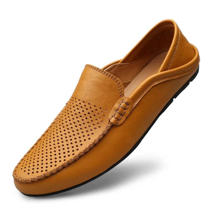 Mocassin Homme Camel Cuir
