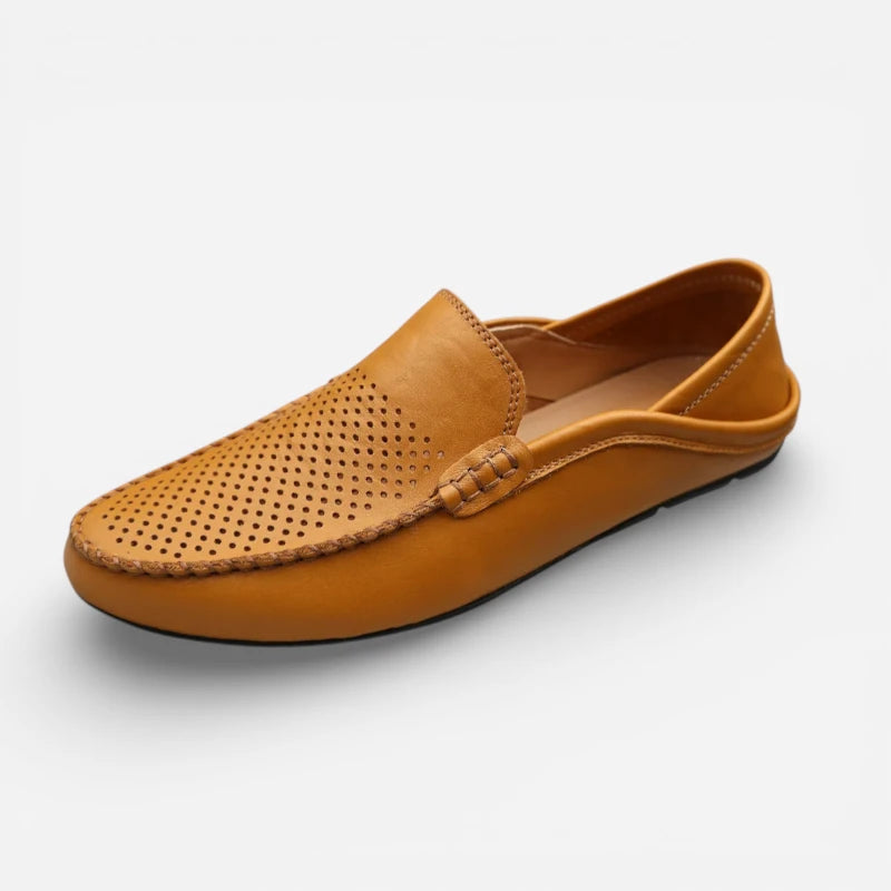 Mocassin Homme Camel Cuir