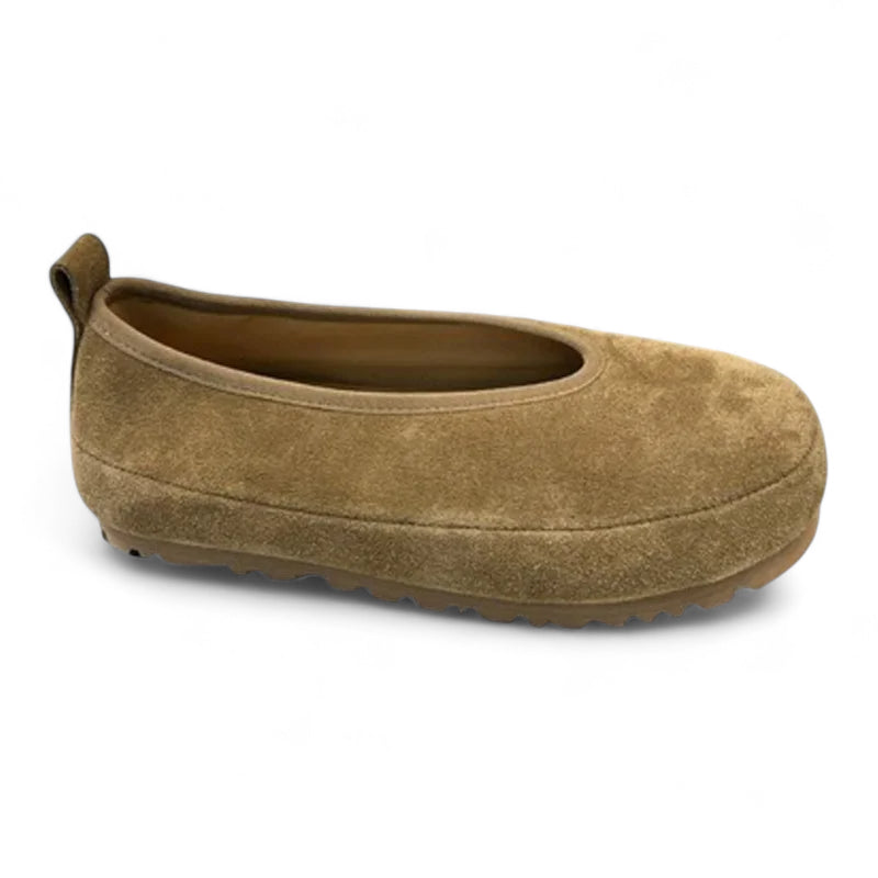 Mocassin En Daim Marron Femme