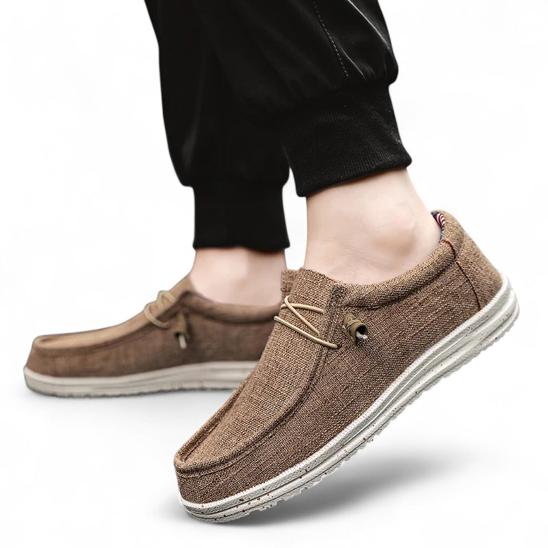 Mocassin Compensé à Lacet Tendance Homme