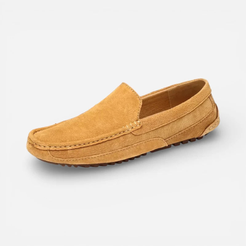 Mocassin Daim Camel Homme Chic