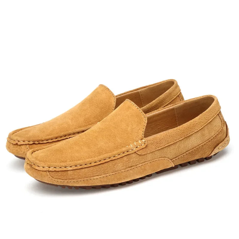Mocassin Daim Camel Homme Chic